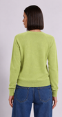 Minnie Rose Cashmere Long Sleeve Shrunken V Neck at Romi Boutique
