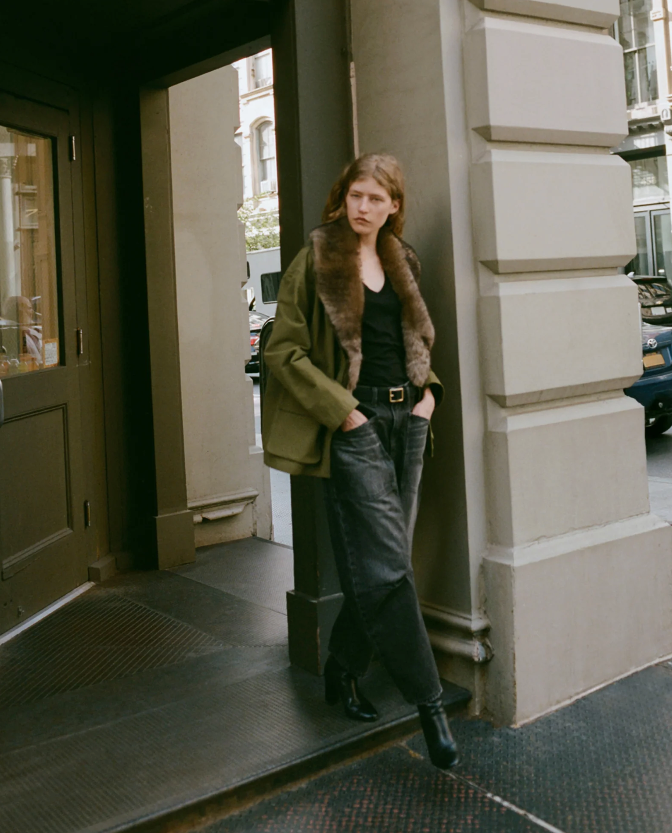 SHON JEAN IN STONE BLACK WASH