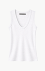 Enza Costa TEXTURED RIB SLEEVELESS U at Romi Boutique