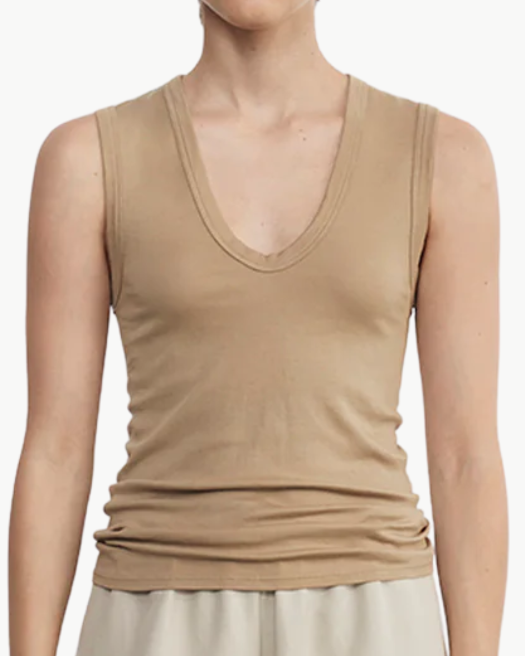 ESSENTIAL SLEEVELESS U IN FATIGUE - Romi Boutique