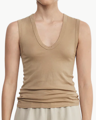 ESSENTIAL SLEEVELESS U IN FATIGUE - Romi Boutique