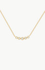 EF Collection Diamond Crown Crescent Necklace at Romi Boutique