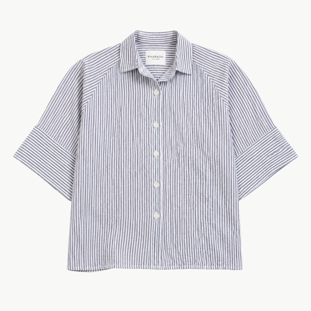 Halle Shirt In Marin Stripe