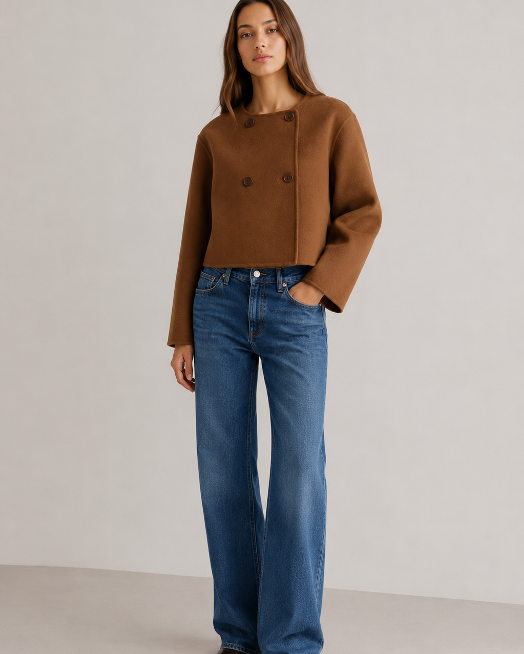 Sablyn Floren Cropped Double Breasted Jacket at Romi Boutique
