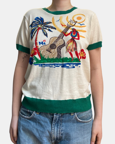 NORA KNIT TOP IN GUITAR