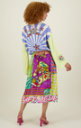 Me369 VANESSA PRINTED MIDI SKIRT at Romi Boutique