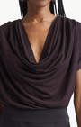 Ramy Brook DOROTHY KNIT COWL NECK TOP at Romi Boutique