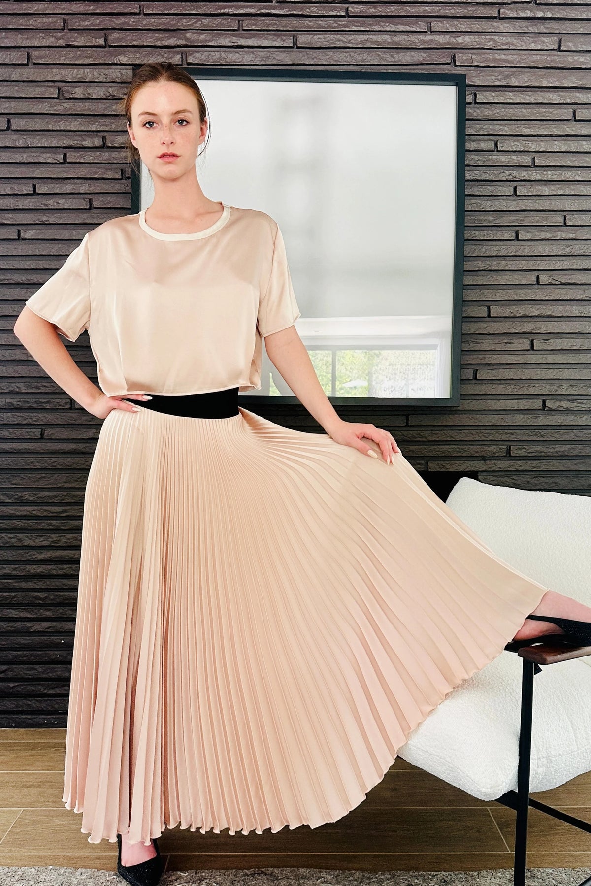 Classic Satin Skirt
