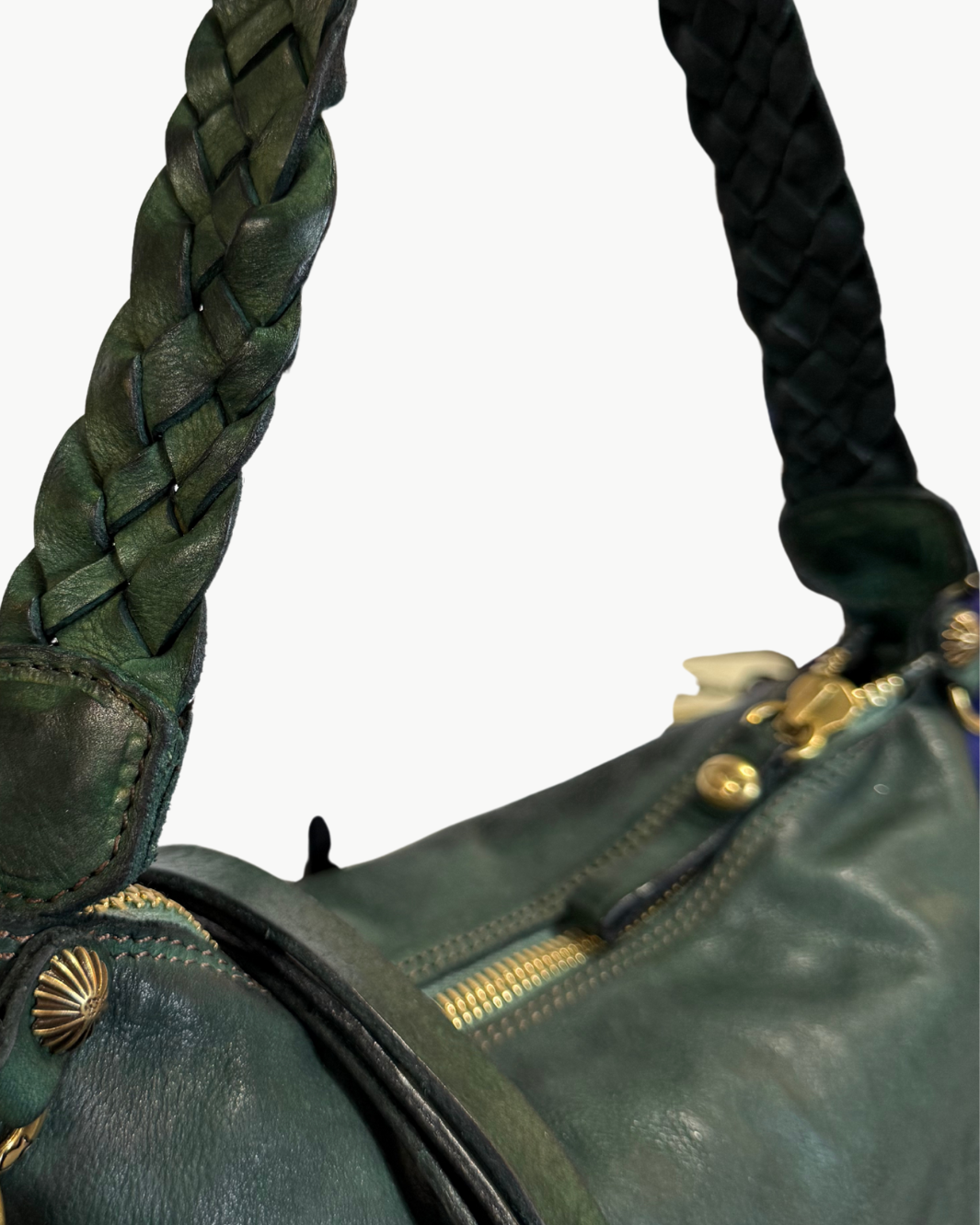 BICE SHOULDER BAG IN GREEN BOTTLE
