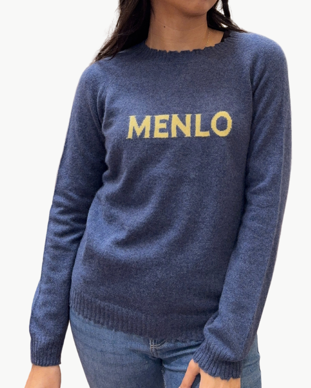 COLORI CUSTOM FRAYED CREW "MENLO" at Romi Boutique