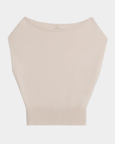 CHET MERINO OFF-THE-SHOULDER SWEATER IN BONE