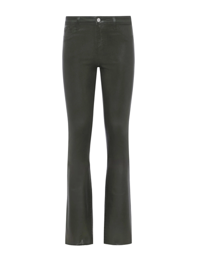 RUTH STRAIGHT-LEG JEAN IN DEEP OLIVE COATED