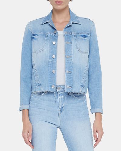 JANELLE SLIM RAW JACKET IN OLYMPIA