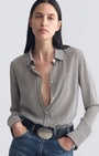 Nili Lotan Gaia Silk Shirt at Romi Boutique
