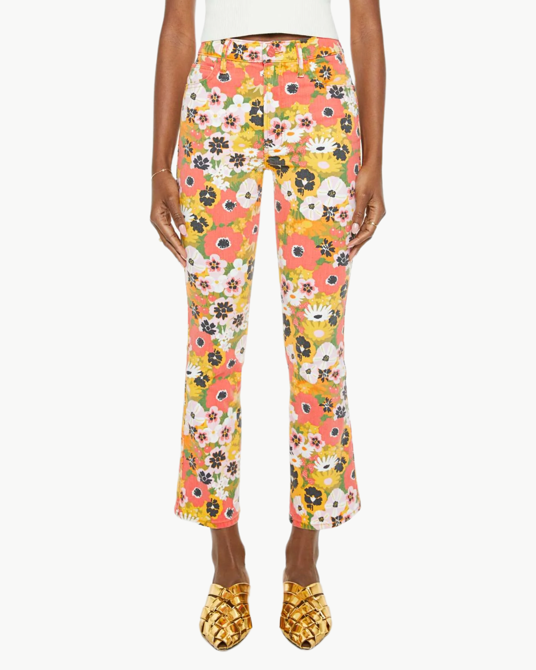 MID RISE SMOKIN DOUBLE FLOOD IN FLOWERS AL FRESCO - Romi Boutique