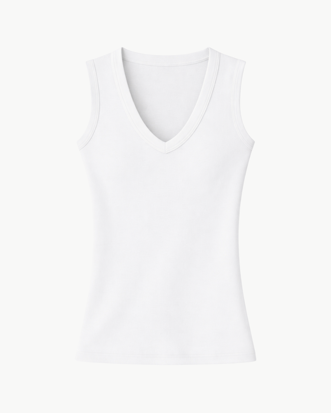 Enza Costa SUPIMA COTTON SLEEVELESS V at Romi Boutique