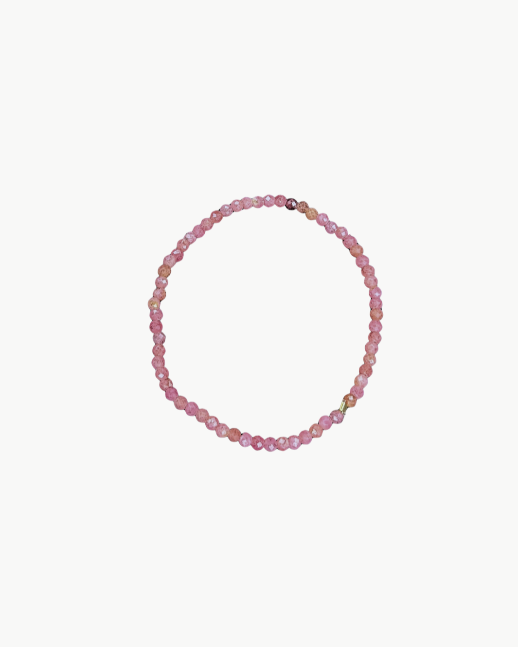 SKINNY SEMIPRECIOUS BRACELET IN DUSTY ROSE