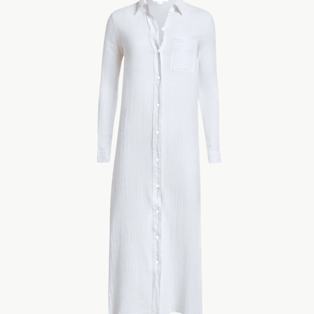 BOYFRIEND MAXI DRESS GAUZE