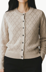 Oats Cashmere DAHLIA CARDIGAN at Romi Boutique