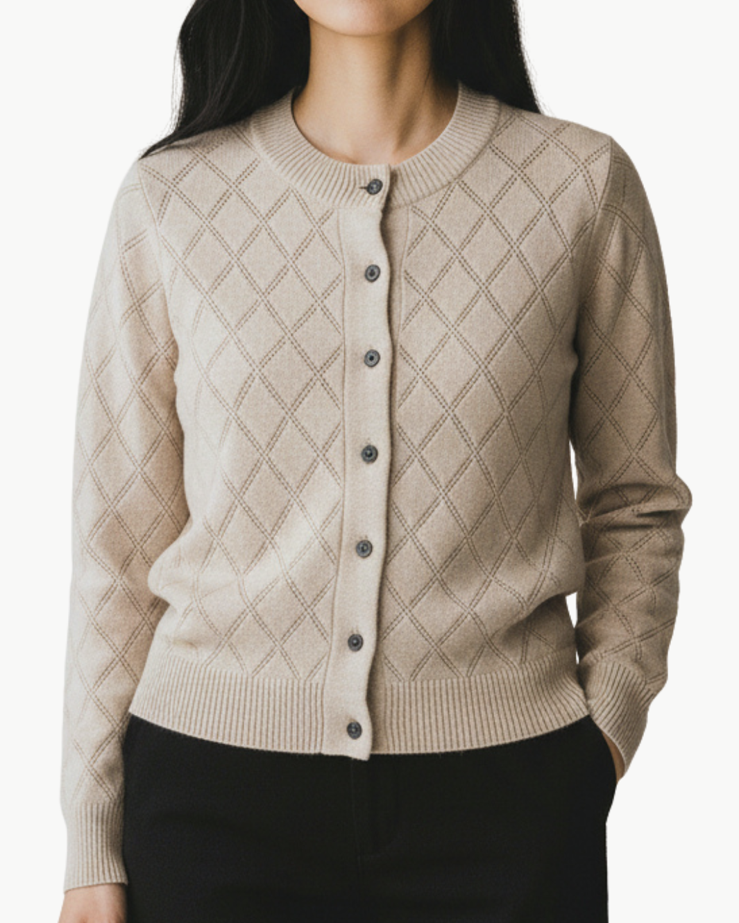Oats Cashmere DAHLIA CARDIGAN at Romi Boutique