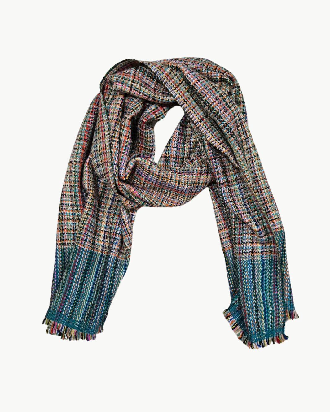 TEXTURE MUFFLER IN BLUE