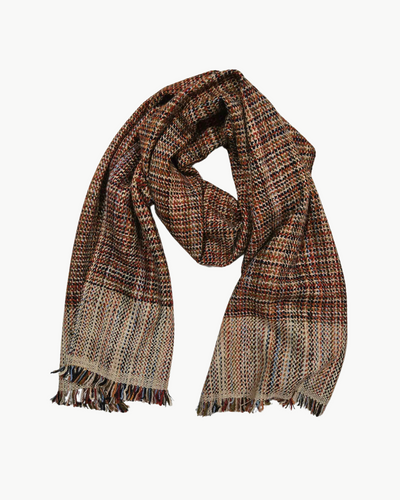TEXTURE MUFFLER IN BLACK - Romi Boutique