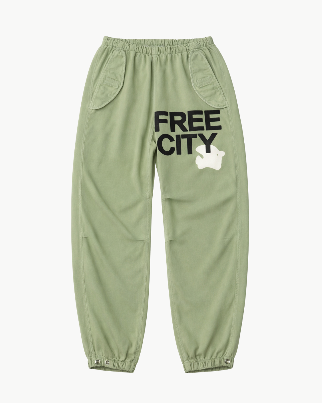 FREECITY Flap/Snap Freecitylarge Matte/Satin Airjump Pant at Romi Boutique