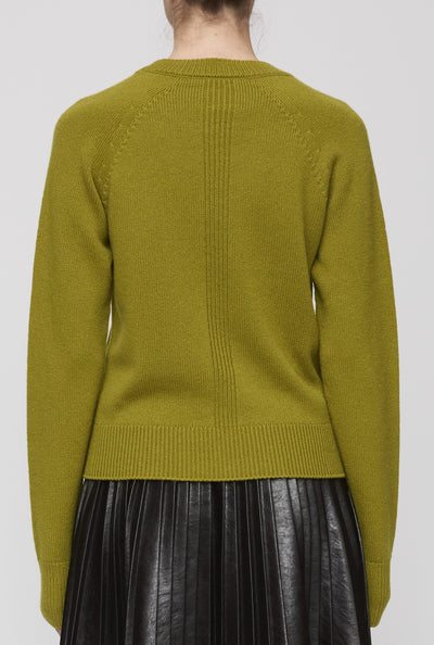 ASHTYN CASHMERE SWEATER IN MOSS