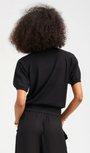 SPRWMN CASHMERE SHORT SLEEVE RAGLAN SWEATER at Romi Boutique
