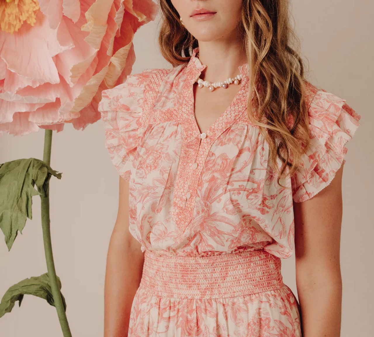 SARA TOP IN JONI PRINT - Romi Boutique