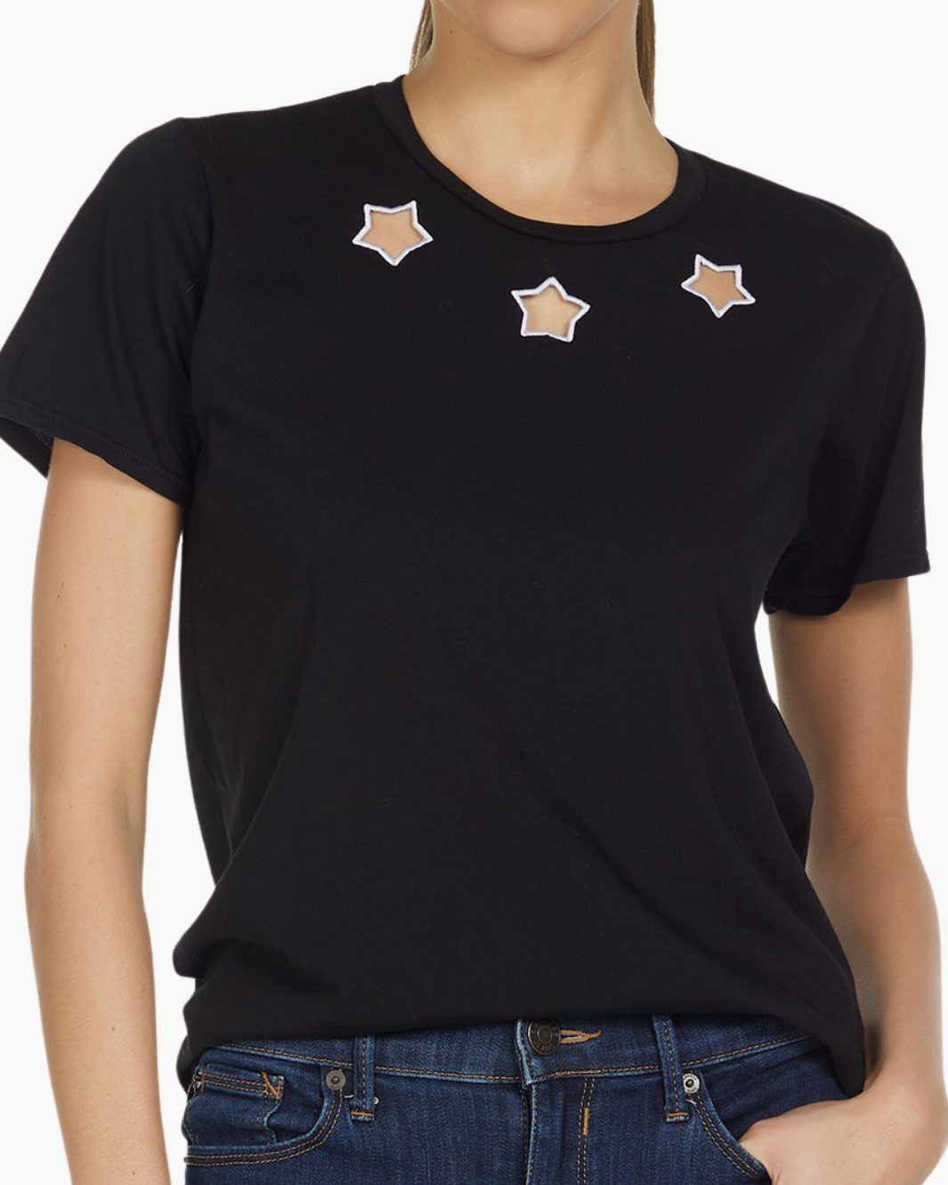 HALL VINTAGE TEE IN BLACK/WHITE