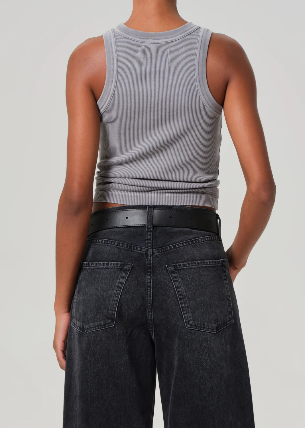 ISABEL RIB TANK IN BALBOA - Romi Boutique