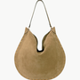 OSKAN HOBO SOFT SHOULDER BAG IN TAUPE - Romi Boutique