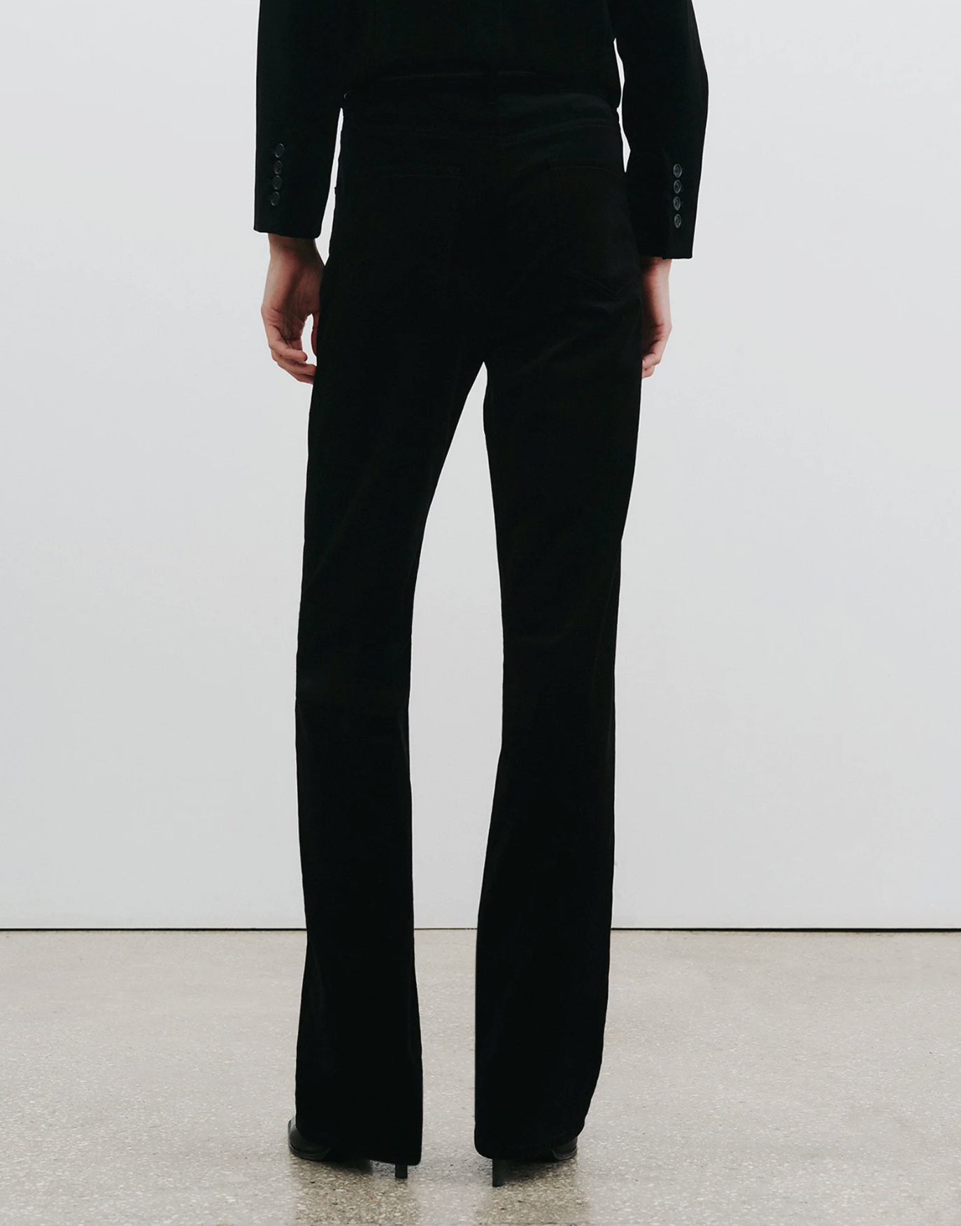 JOAN VELVET PANT IN BLACK - Romi Boutique