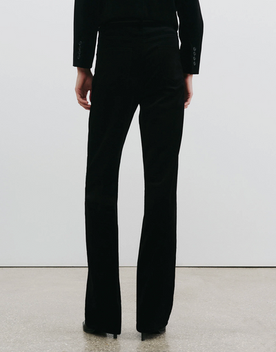 JOAN VELVET PANT IN BLACK - Romi Boutique