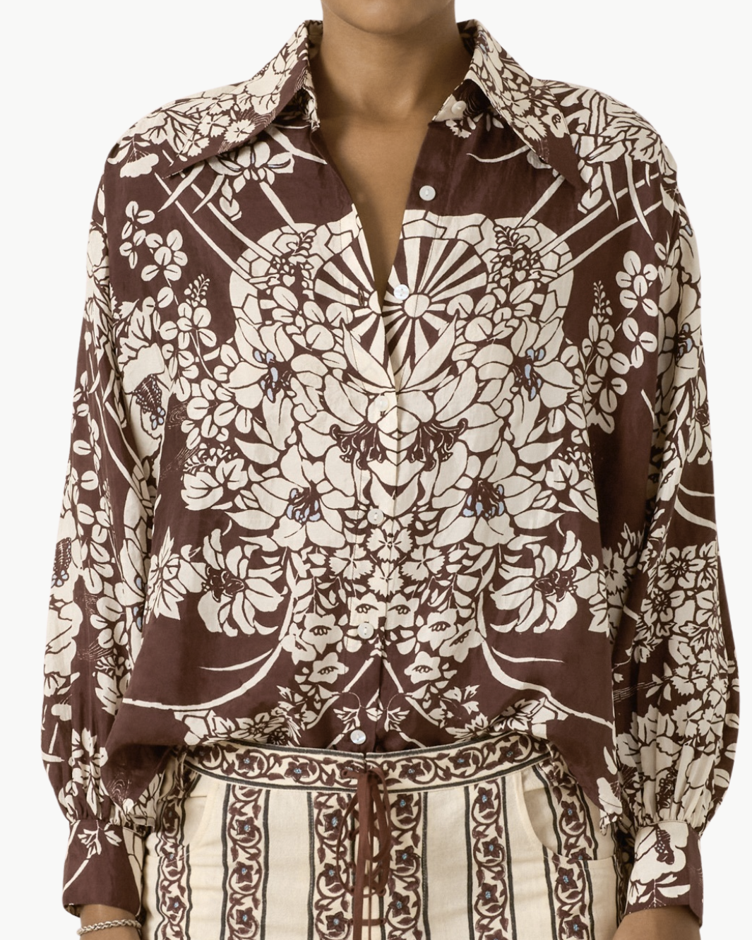 EMERY AUBURN SPOKE SILK SHIRT