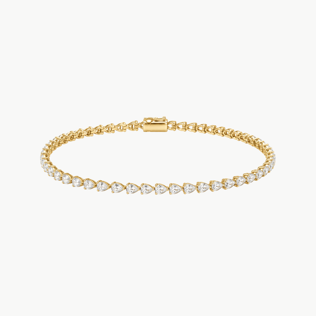 Pear Diamond Tennis Bracelet