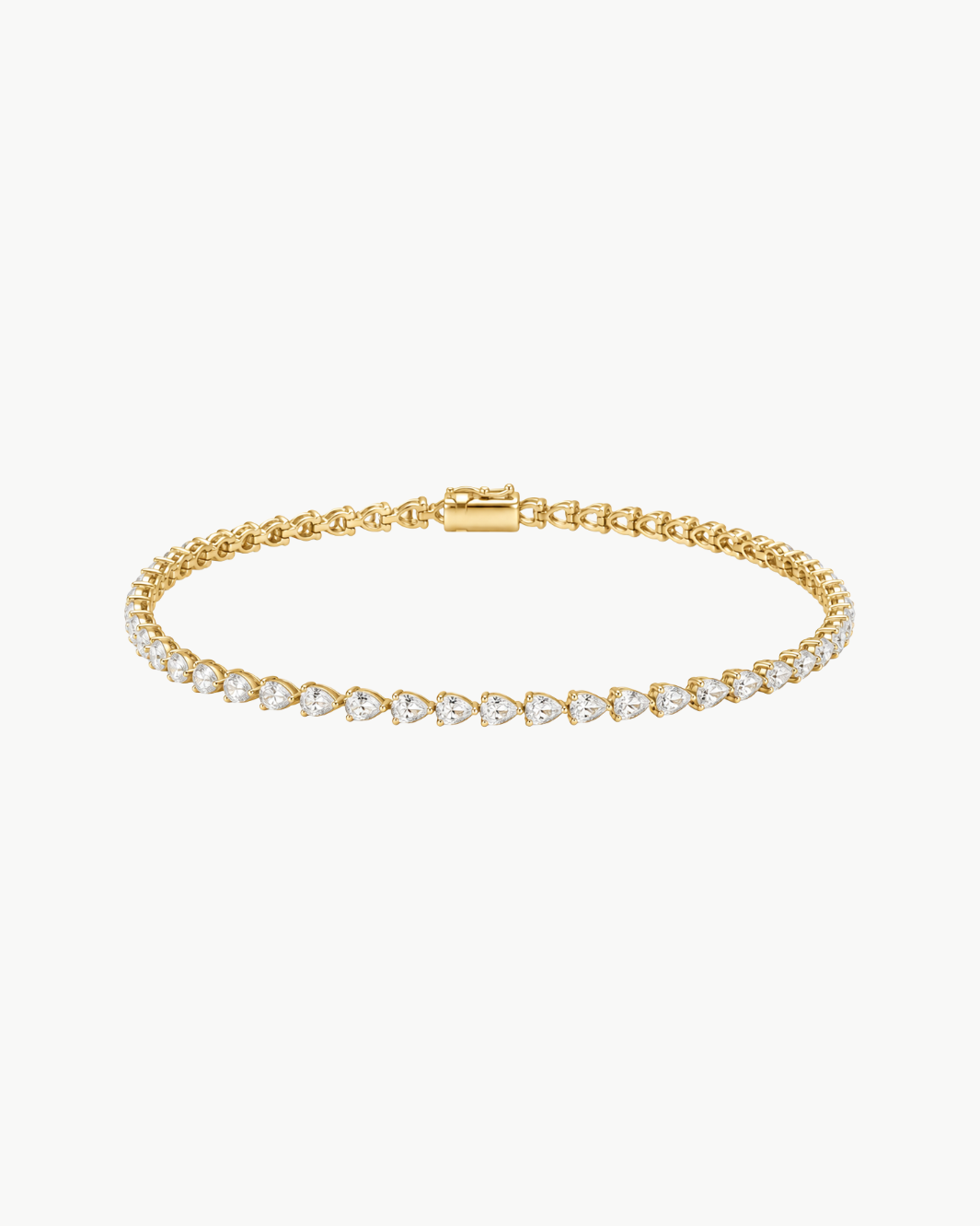 Pear Diamond Tennis Bracelet