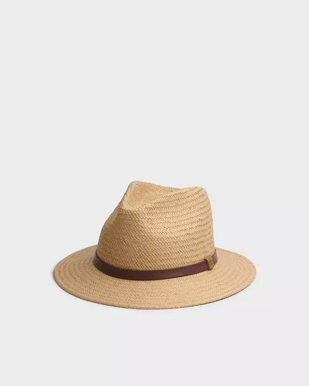 Rag & Bone PACKABLE STRAW FEDORA at Romi Boutique