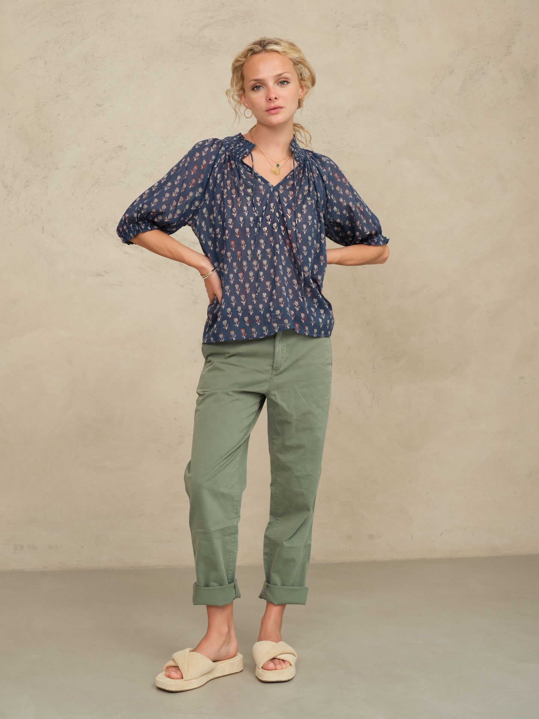 Mabe Ari Print Top at Romi Boutique