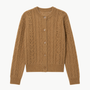 Pointelle Crew Neck Cardigan
