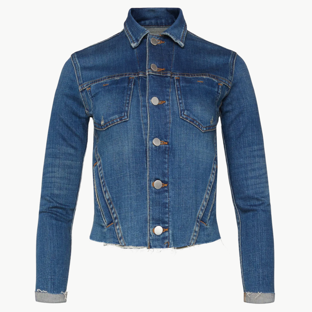 L'Agence JANELLE SLIM RAW JACKET at Romi Boutique