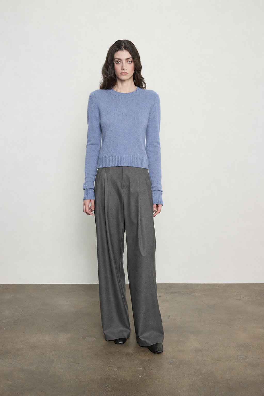 Cashmere Shrunken Crew