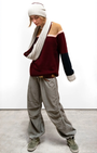 FREECITY Matte/Satin Loose Drawcord Biggy Pant at Romi Boutique