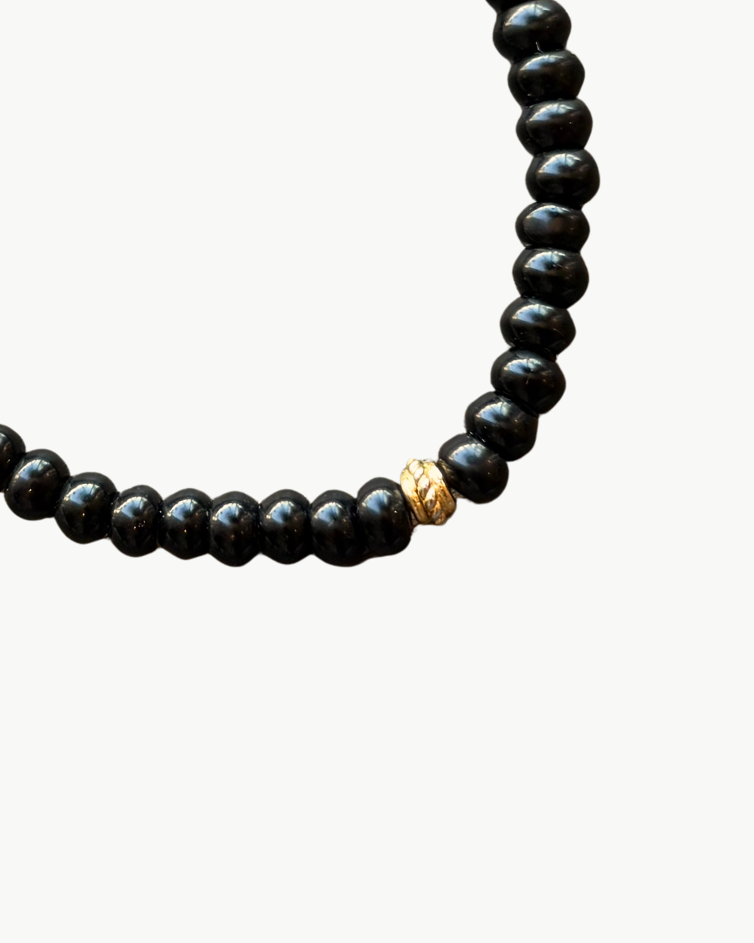 MARIT RAE CHARM BRACELET IN BLACK at Romi Boutique
