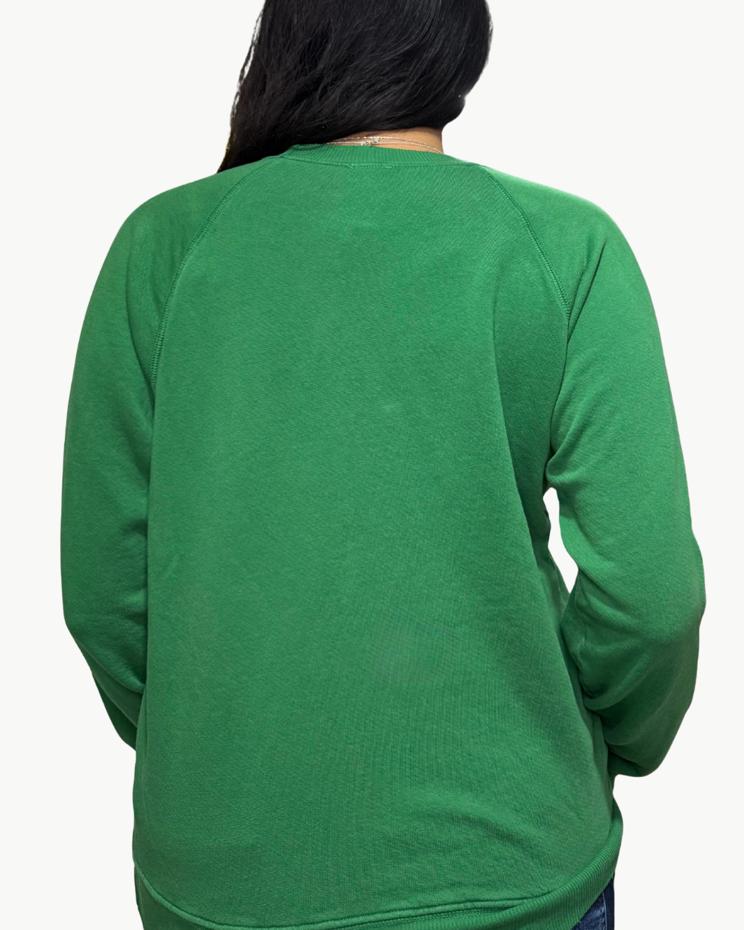TIS THE VIBE CREW SWEATSHIRT IN GREEN/RED