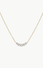 EF Collection Graduated Diamond Arc Necklace at Romi Boutique