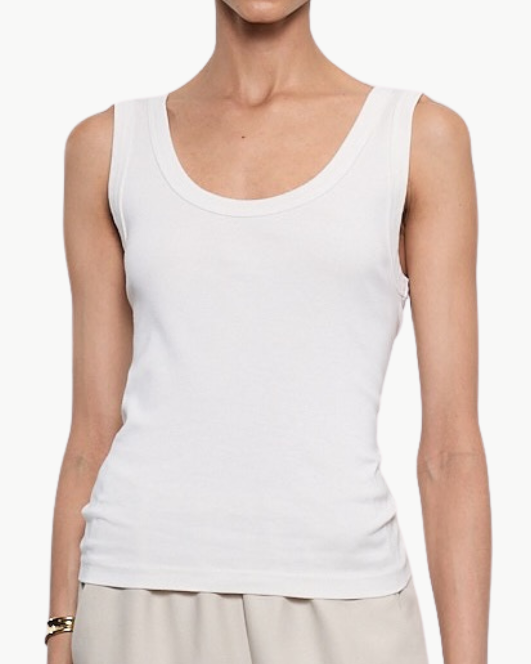 Enza Costa SUPIMA BABY RIB TANK at Romi Boutique