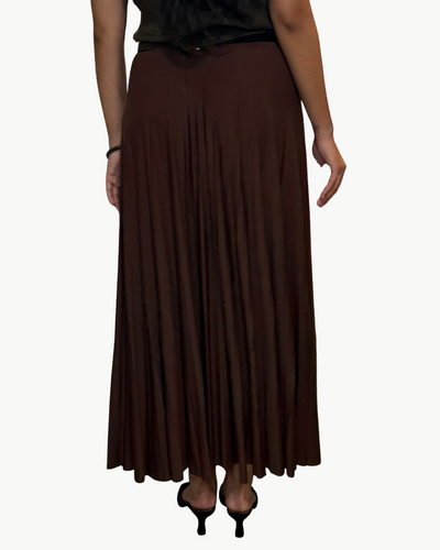 JERSEY SKIRT IN BROWN