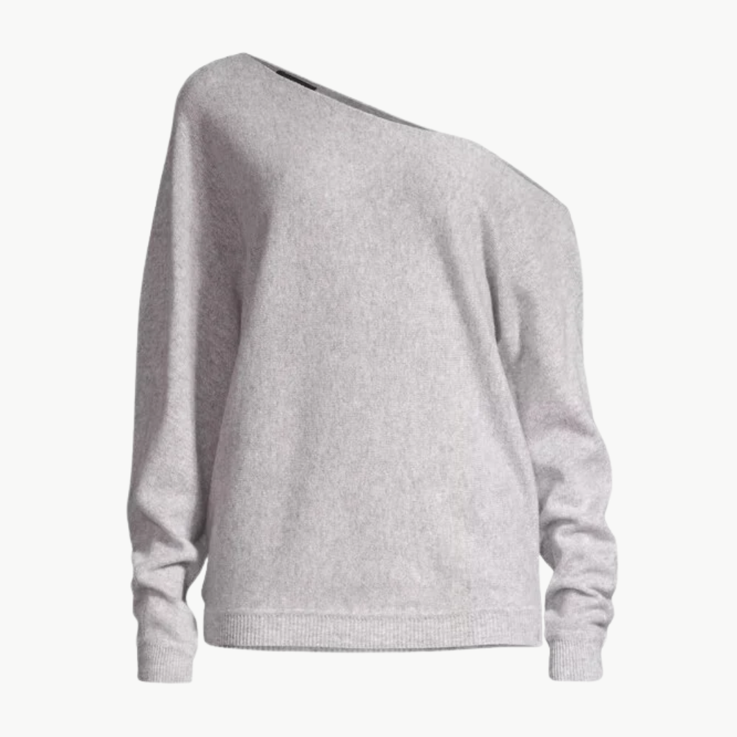 Minnie Rose CASHMERE OFF THE SHOULDER TOP at Romi Boutique